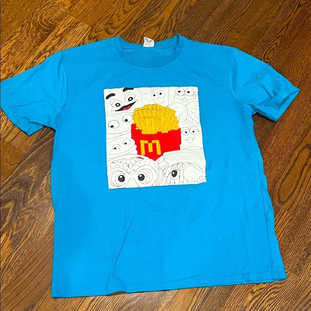 Mc a Donald’s XL Blue T-Shirt with Cartoon Print